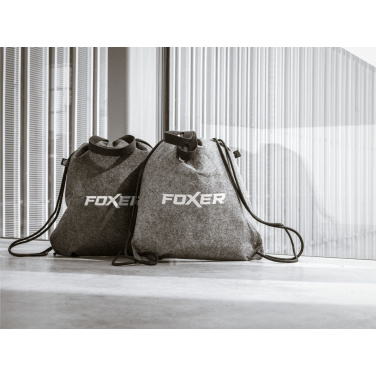 Logo trade promotional items image of: GRS RPET Felt PromoBag Plus backpack