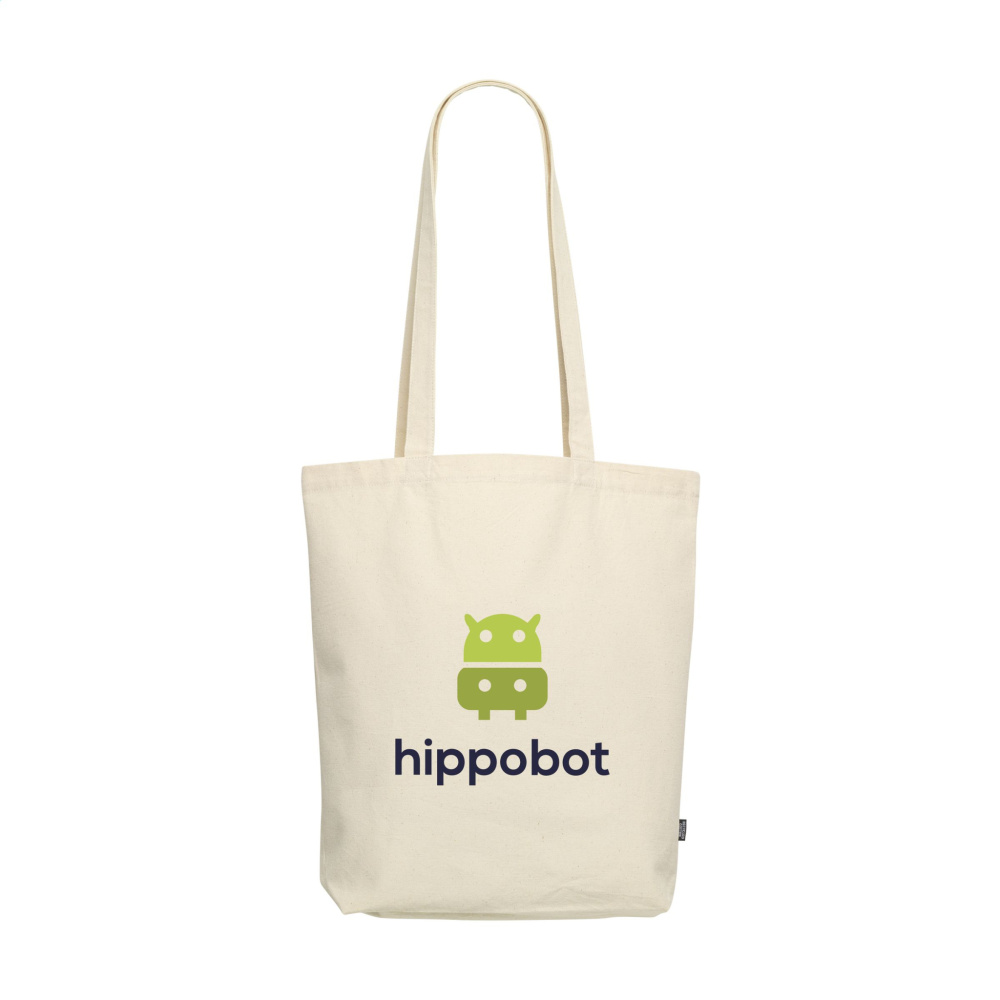 Logo trade business gifts image of: GRS Recycled Canvas Bag Natural (260 g/m²)