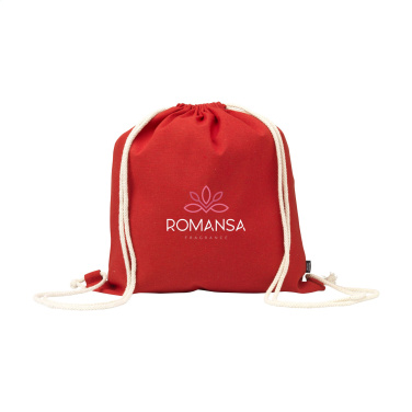 Logo trade corporate gift photo of: PromoColour GRS Recycled Cotton Backpack (150 g/m²)