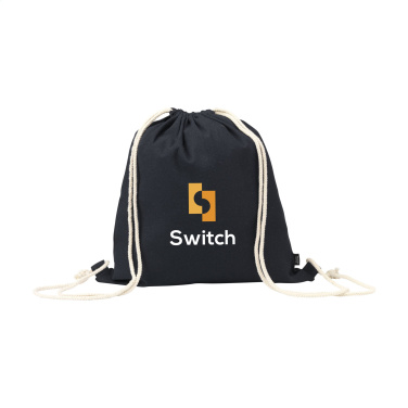 Logotrade promotional item picture of: PromoColour GRS Recycled Cotton Backpack (150 g/m²)