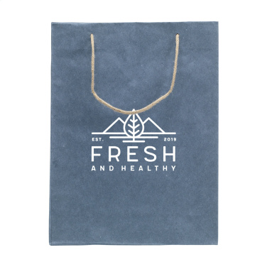 Logo trade business gift photo of: Leaf It Bag recycled with jeans fibres (180 g/m²) L