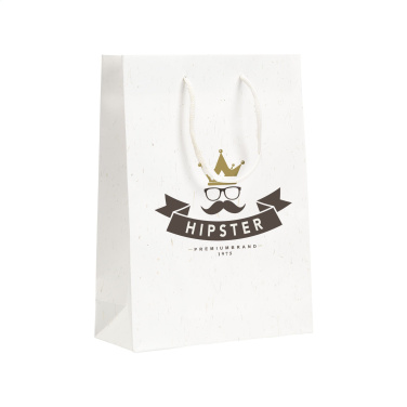 Logo trade promotional products picture of: Leaf It Bag recycled with straw fibres (180 g/m²) M
