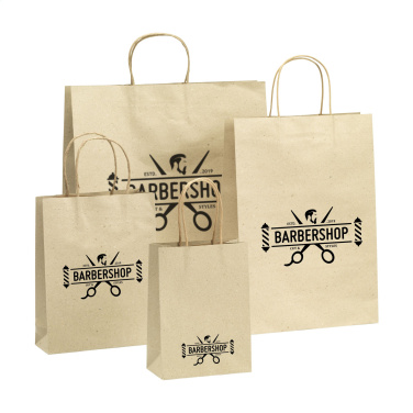 Logotrade advertising product picture of: Leaf It Bag recycled grass paper (120 g/m²) S