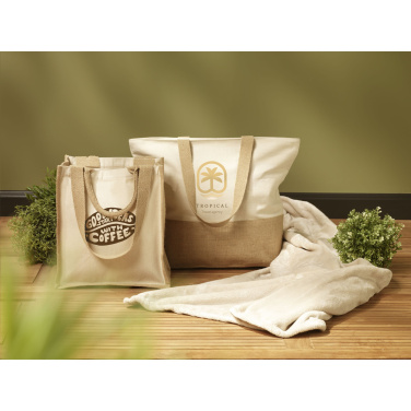 Logo trade promotional merchandise image of: Cancun Beachbag Organic Cotton (320 g/m²)