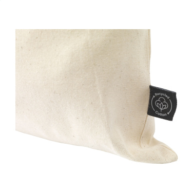 Logo trade promotional items picture of: Gift Pouch Natural GRS Recycled Cotton (150 g/m²) L