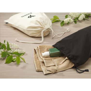 Logotrade promotional merchandise picture of: Gift Pouch GRS Recycled Cotton (150 g/m²) L