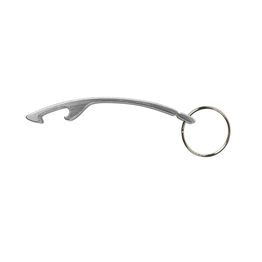 Logo trade promotional merchandise photo of: Alu Opener keyring