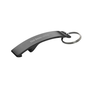 Logo trade promotional merchandise image of: Alu Opener keyring