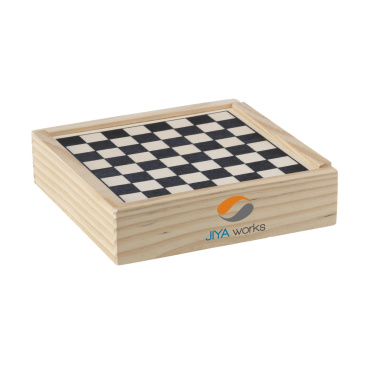 Logotrade promotional merchandise picture of: WoodGame 5-in-1 game set