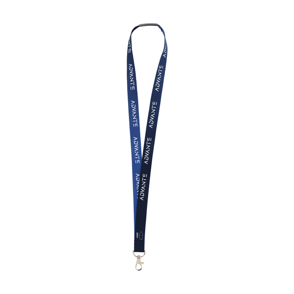 Logotrade promotional gift picture of: Lanyard Sublimation Safety RPET 2 cm lanyard