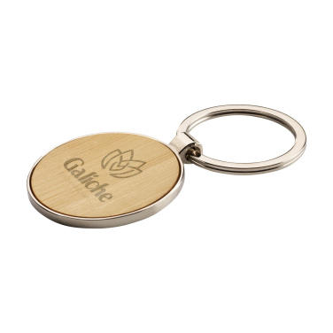 Logotrade corporate gifts photo of: Bamboo Key Circle keyring