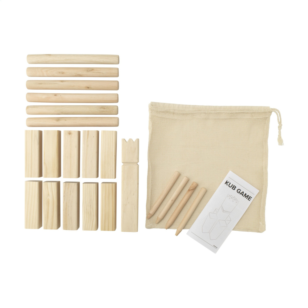 Logo trade promotional product photo of: Kingdom Kubb Outdoor Game