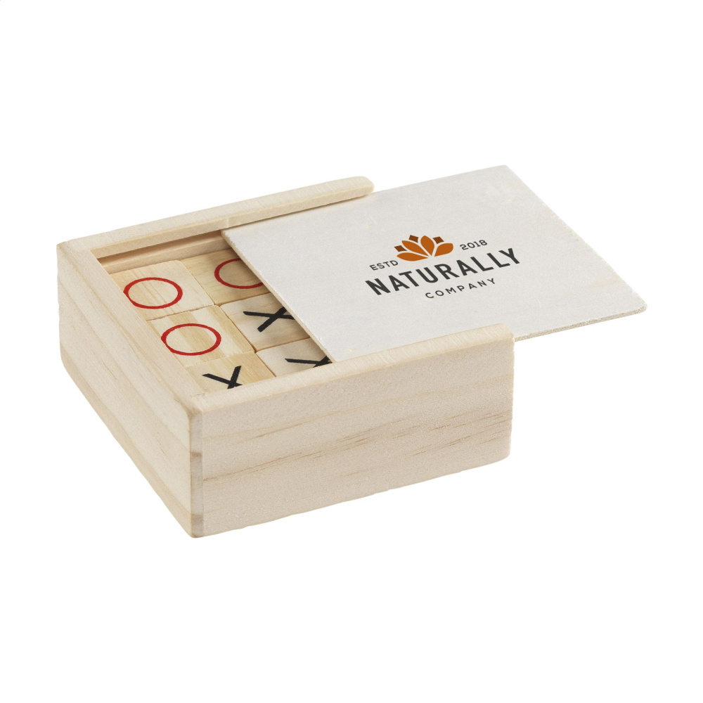 Logo trade promotional giveaway photo of: Tic Tac Toe Game Bamboo