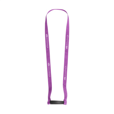 Logotrade corporate gift picture of: Lanyard Sublimation RPET 1.5 cm with Cup holder