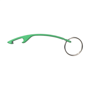 Logotrade promotional giveaway image of: Alu Opener GRS Recycled keyring