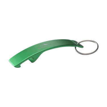 Logo trade promotional gift photo of: Alu Opener GRS Recycled keyring