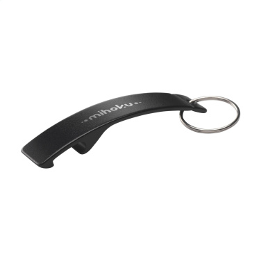 Logotrade promotional items photo of: Alu Opener GRS Recycled keyring