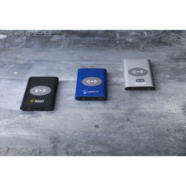 Logo trade promotional products image of: Aluminium 8000 Wireless Powerbank wireless charger