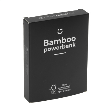 Logo trade promotional giveaways picture of: Bamboo 4000 Powerbank external charger