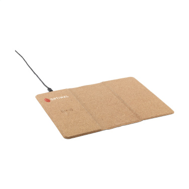 Logo trade corporate gift photo of: Cork Wireless Charging Mousepad