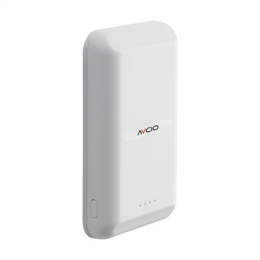 Logotrade business gift image of: Force Magnetic RCS Recycled Wireless Powerbank 5000