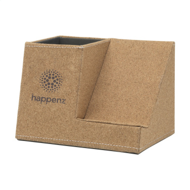 Logo trade promotional merchandise photo of: Ecork Pen Holder Wireless Charger