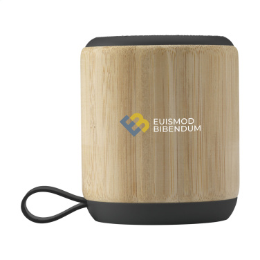 Logo trade promotional merchandise image of: Timor Bamboo Wireless Speaker