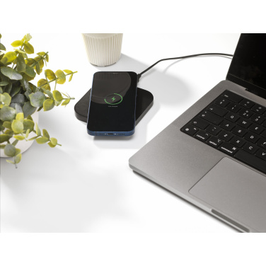 Logo trade promotional giveaways image of: Bamboo Wireless Charger 15W