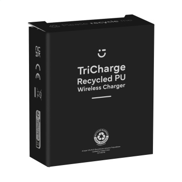 Logotrade promotional items photo of: TriCharge RCS  Recycled PU Wireless Charger