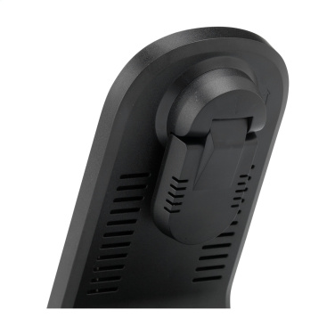 Logo trade promotional giveaways picture of: Triple-Up RCS Recycled ABS Wireless Charger Stand