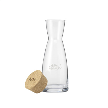 Logo trade promotional merchandise picture of: Ypsilon Carafe 1 L with a cork cap