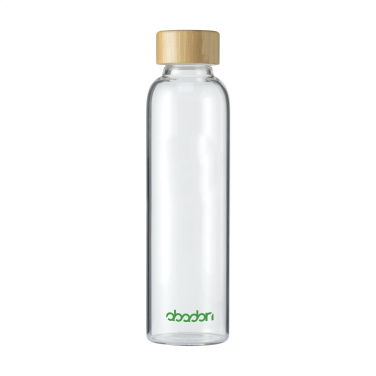 Logotrade promotional product image of: Senga Glass Bamboo 500 ml drinking bottle