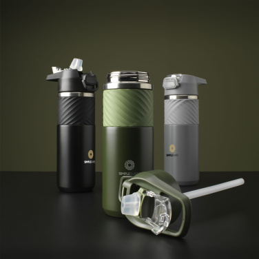 Logo trade promotional products image of: Lynn RCS Recycled Steel Bottle 500 ml