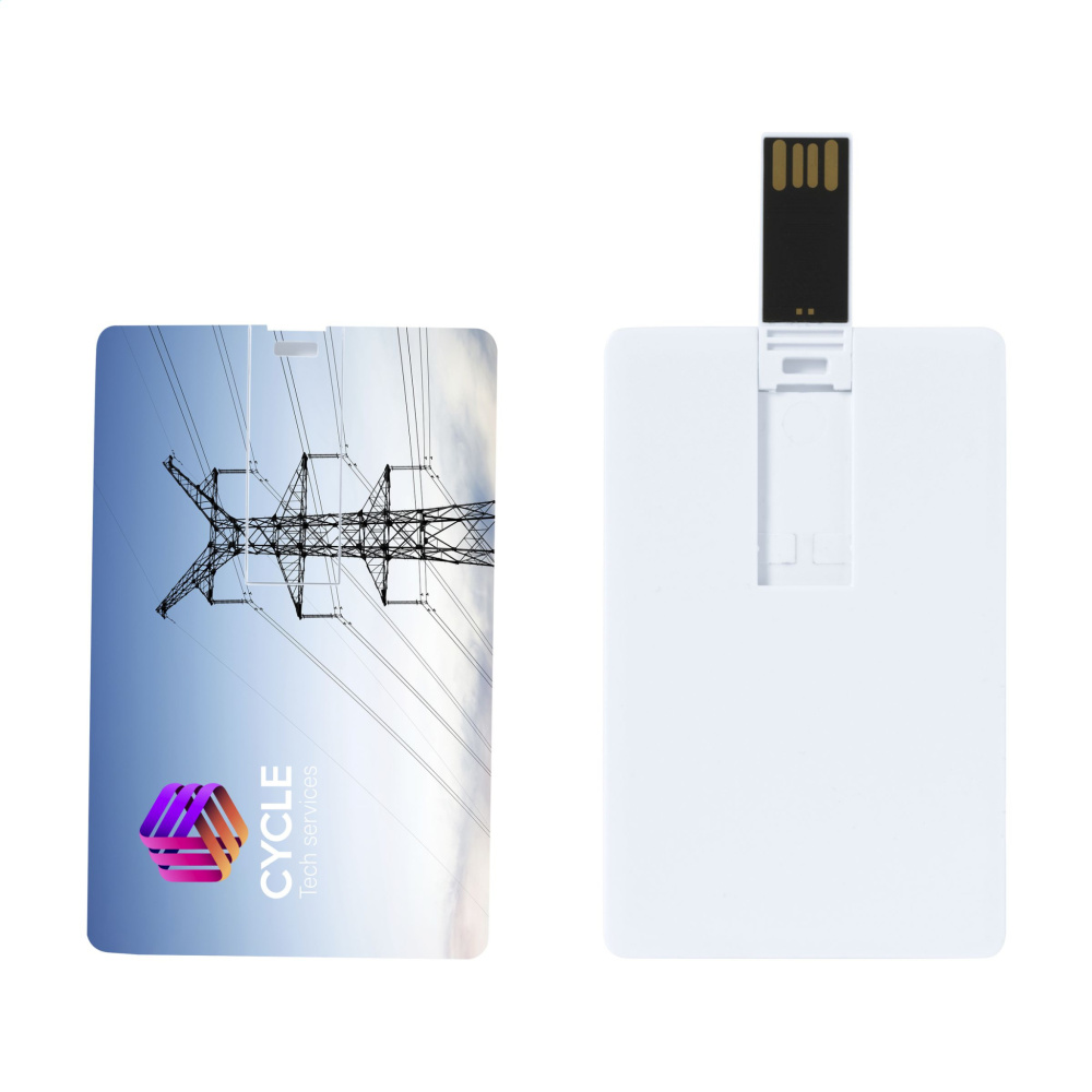 Logo trade corporate gifts image of: CredCard USB from stock 8 GB