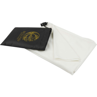 Logo trade business gift photo of: Lucas RPET sport towel 50x100 cm