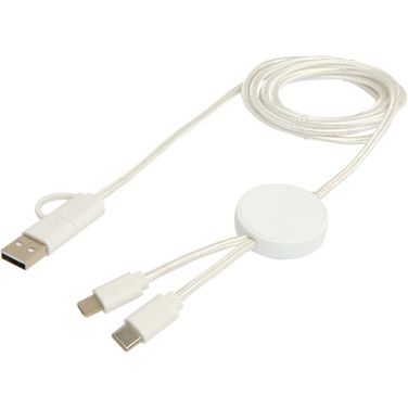 Logo trade promotional items image of: Citala 5-in-1 recycled plastic 150 cm data sync and 27W fast charge cable
