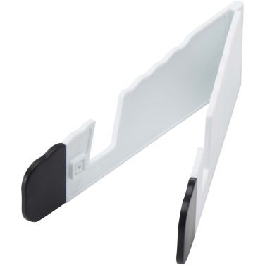 Logo trade corporate gifts image of: Buna recycled plastic foldable tablet and phone stand