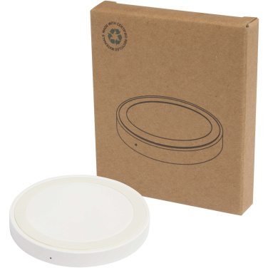 Logo trade promotional giveaway photo of: Freal 15W recycled plastic wireless charging pad