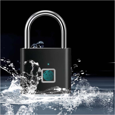 Logo trade advertising products image of: SCX.design T11 smart fingerprint padlock