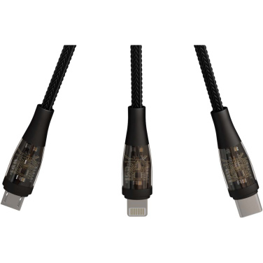 Logotrade promotional products photo of: SCX.design C50 5-in-1 fast charging 100W/5A cable with digital display