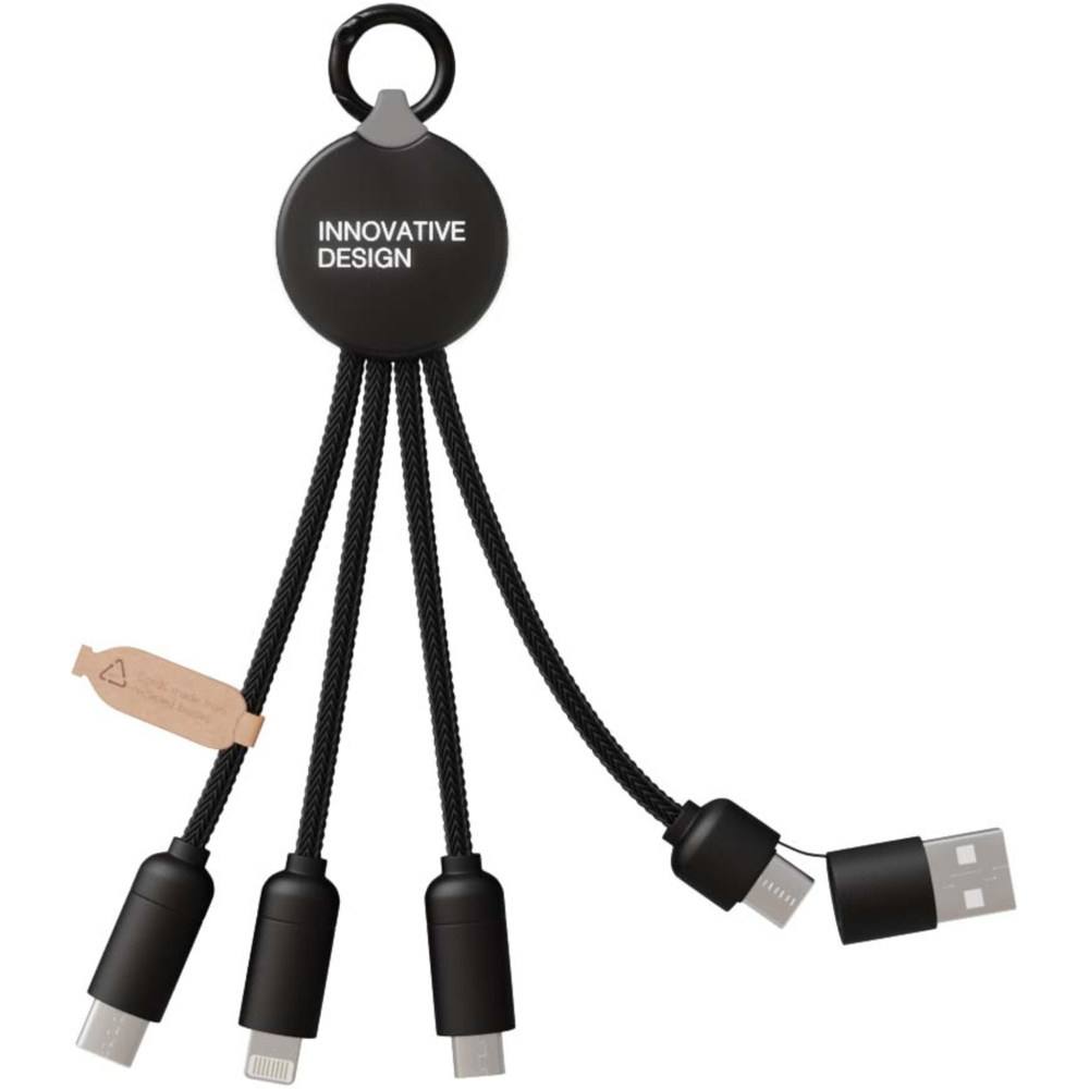 Logo trade promotional items picture of: SCX.design C14 15W 5-in-1 charging cable
