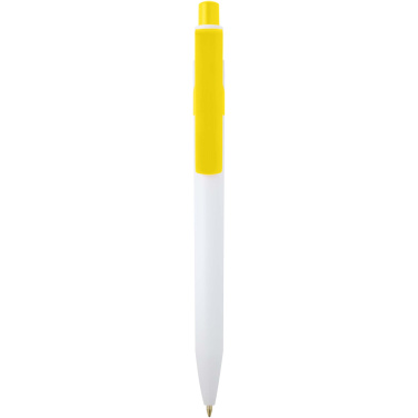 Logo trade corporate gifts image of: Unica recycled plastic ballpoint pen (black ink)