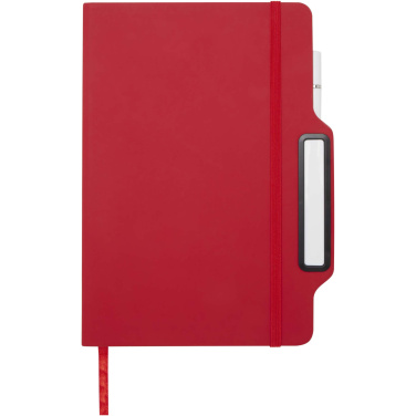 Logo trade business gift photo of: Nexus A5 hard cover notebook with pen and pencil combo (black ink)