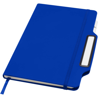 Logo trade promotional gifts picture of: Nexus A5 hard cover notebook with pen and pencil combo (black ink)
