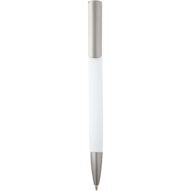 Logotrade promotional item image of: Ziggur aluminium ballpoint pen (blue ink)