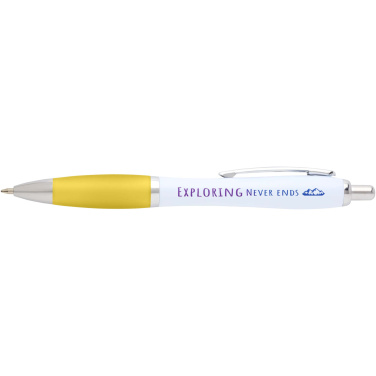 Logo trade business gifts image of: Nash recycled plastic ballpoint pen (black ink)