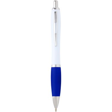 Logo trade business gifts image of: Nash recycled plastic ballpoint pen (blue ink)