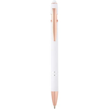 Logotrade corporate gift picture of: Nanna ballpoint pen with rose gold finish (blue ink)