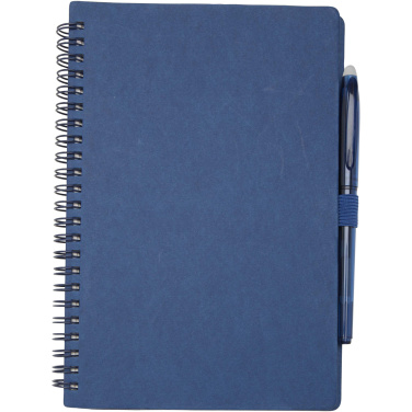 Logo trade promotional product photo of: Slate reusable soft cover notebook and pen set (black ink)