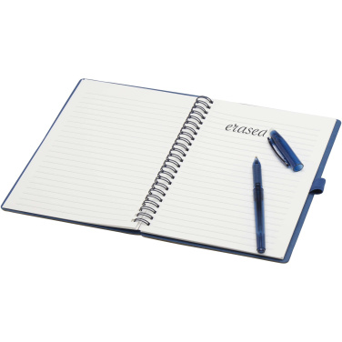 Logotrade promotional products photo of: Slate reusable soft cover notebook and pen set (black ink)